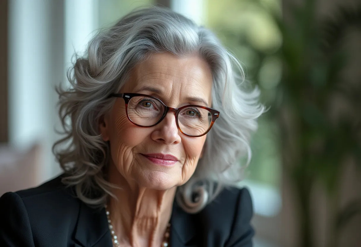 femme lunettes